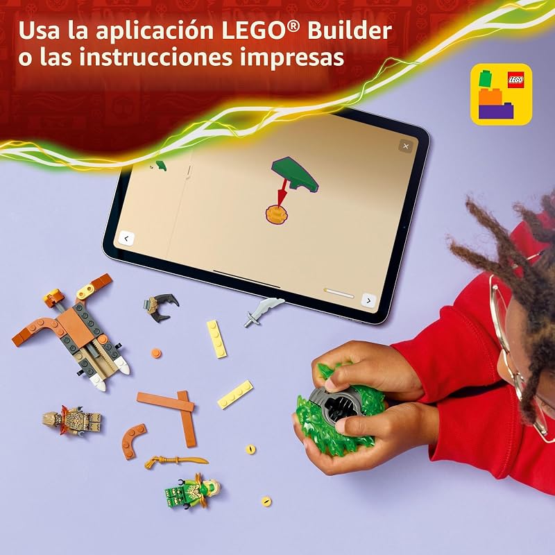 LEGO NINJAGO Loyd vs. Earth Monster Spinner Juguete de construcción para niños y niñas. figuras de juguete ninja y juego para niños a partir de 6 años - Incluye 2 minifiguras para juego de simulación - Idea de regalo para cumpleaños - 71850
