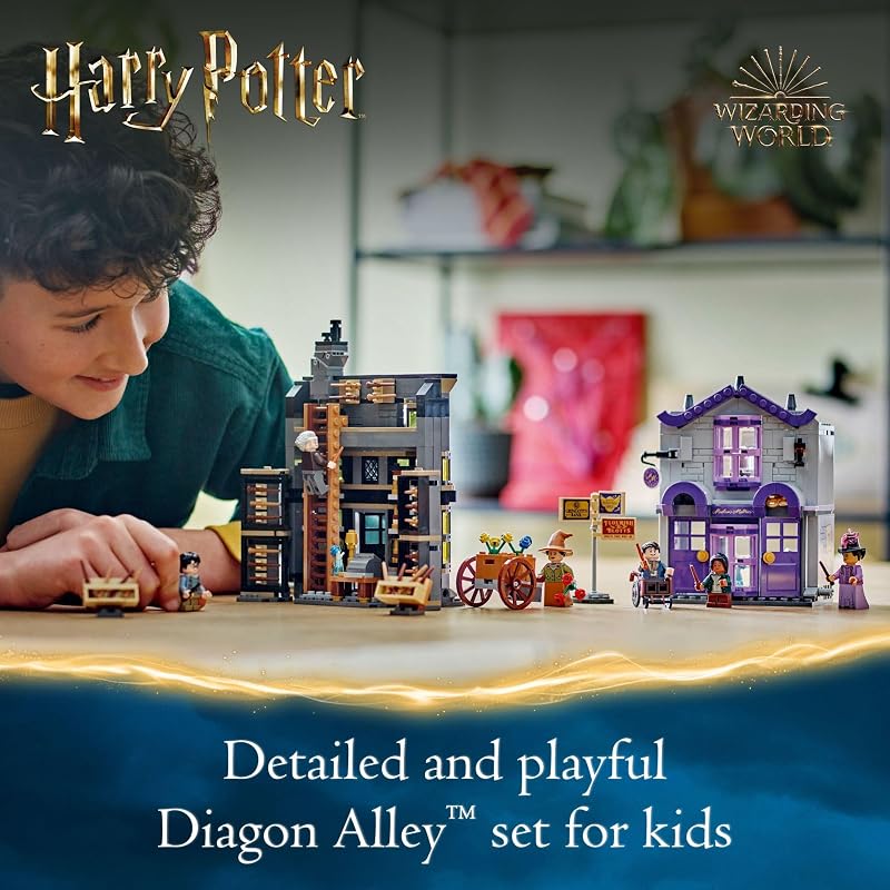 LEGO Harry Potter Ollivanders & Madam Malkin's Robes Building Toys - Harry Potter Toys for Kids. Boys & Girls. Age 8+ - Birthday Gift - 76439