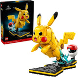 LEGO Pokémon Pikachu and Poké Ball - Collectible Building Sets for Adults. Ages 18+ - Pokémon Figure for Display - Desk. Shelf or Office Decor - Gift for Men & Women - 72152