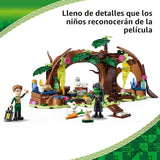 LEGO Refugio Malvado de Elphaba Juego de Construcción - Figuras de Juguetes de Elphaba y Fiyero y Juego de Reparto con Amigos del Bosque - Bloques de Construcción de Juego Simulado para Niños. Edades
