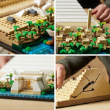 LEGO Architecture Great Pyramid of Giza Set 21058. Home Décor Model Building Kit. Creative DIY Activity. Famous Landmarks Collection