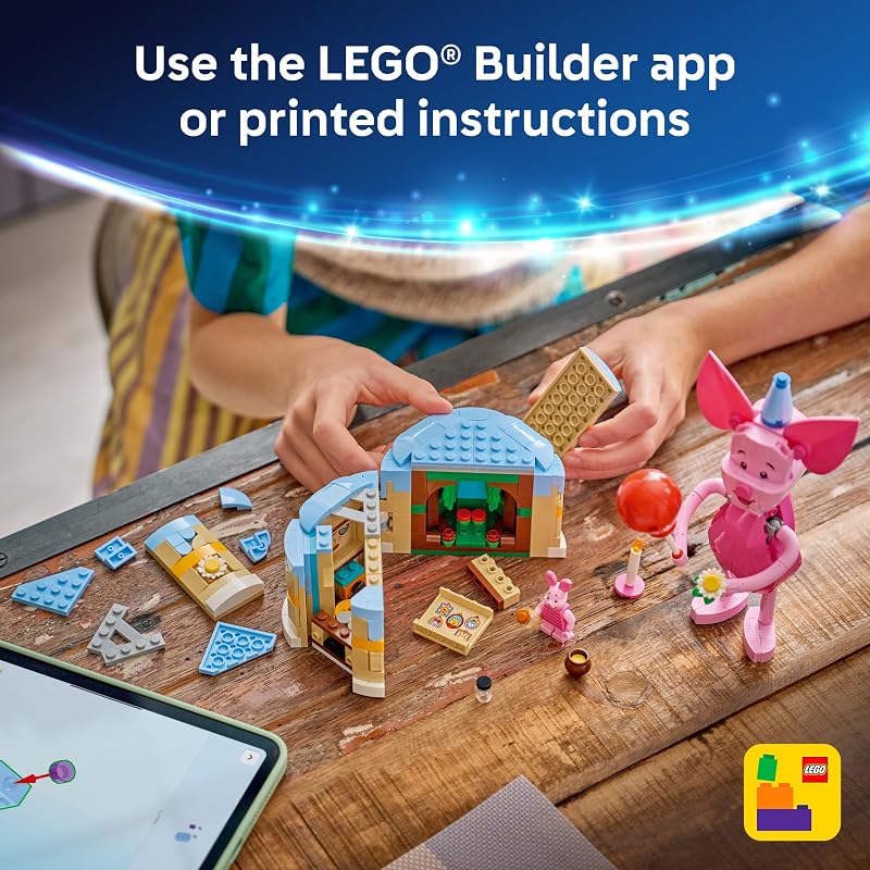 LEGO Disney Piglet's Birthday Fun Building Toy - Winnie The Pooh Toy for Girls & Boys. Ages 9+ - Gift for Birthdays - Kids Room Decor - 43305