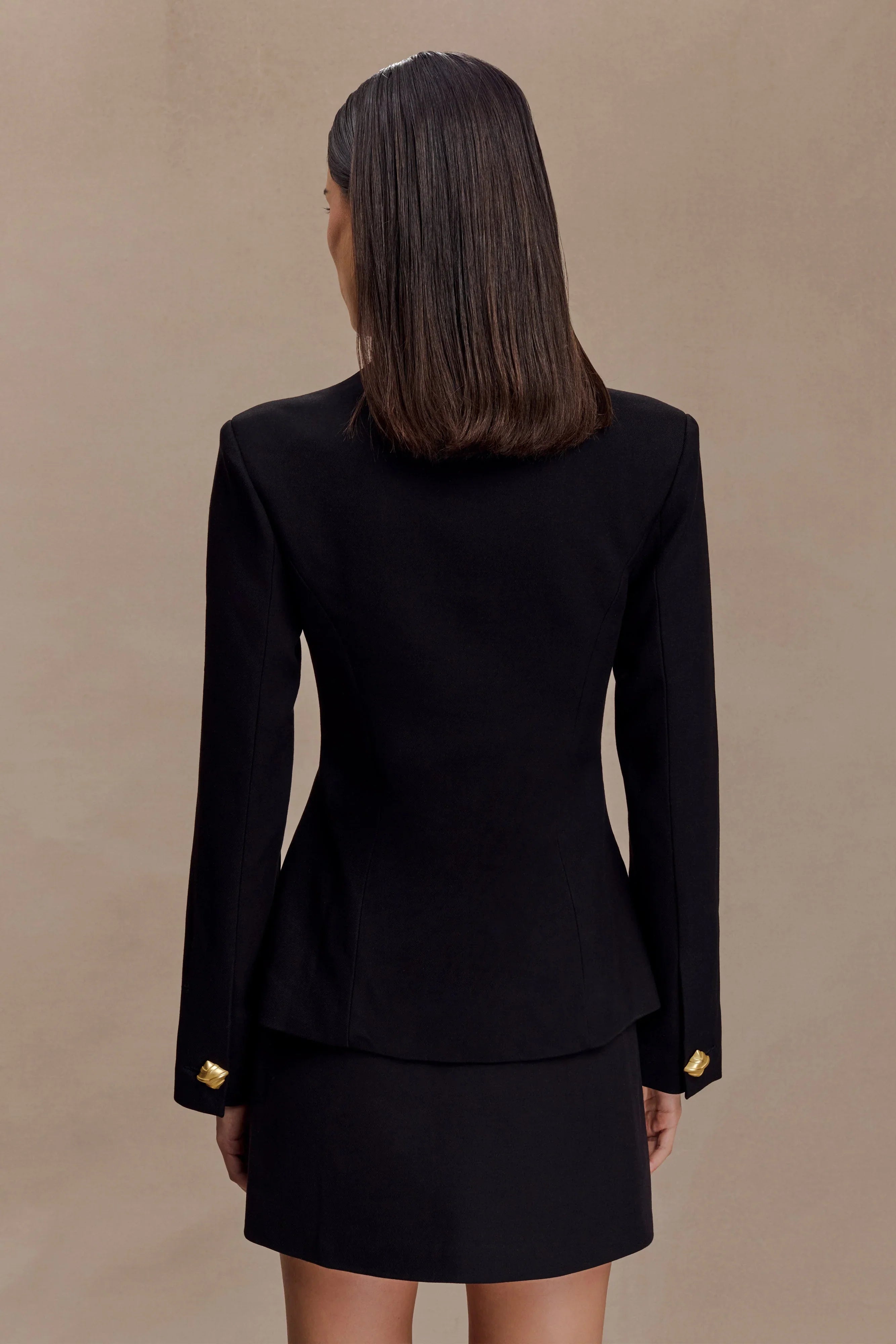 Gina Suiting Mini Skirt Black