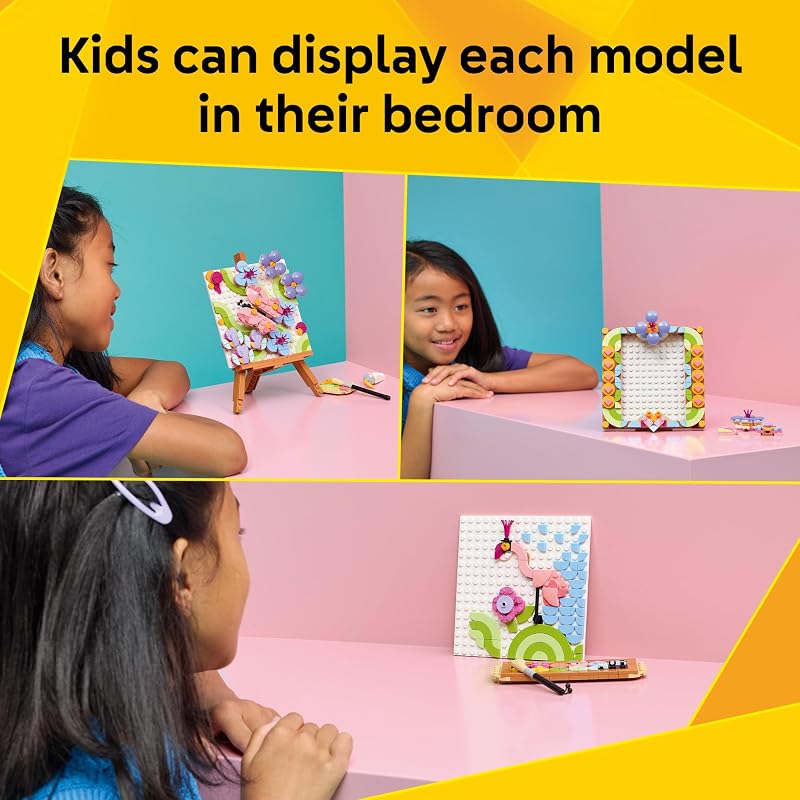 LEGO Creator 3 in 1 Floral Art Decor Painting 31390 Birthday Gifts for Girls Boys Building Toy Ages 8 3 Building Options Bedroom or Desk Decor 348 pieces