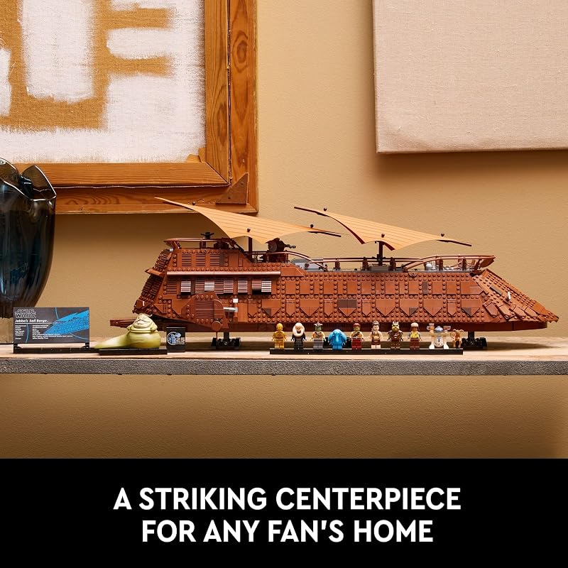 LEGO Star Wars Jabba's Sail Barge Building Sets for Adults - Star Wars Ship Collectibles Set for Fans - Building Kit with 450 Pieces. 11 Minifigures - Gifts for Men & Women - 75397