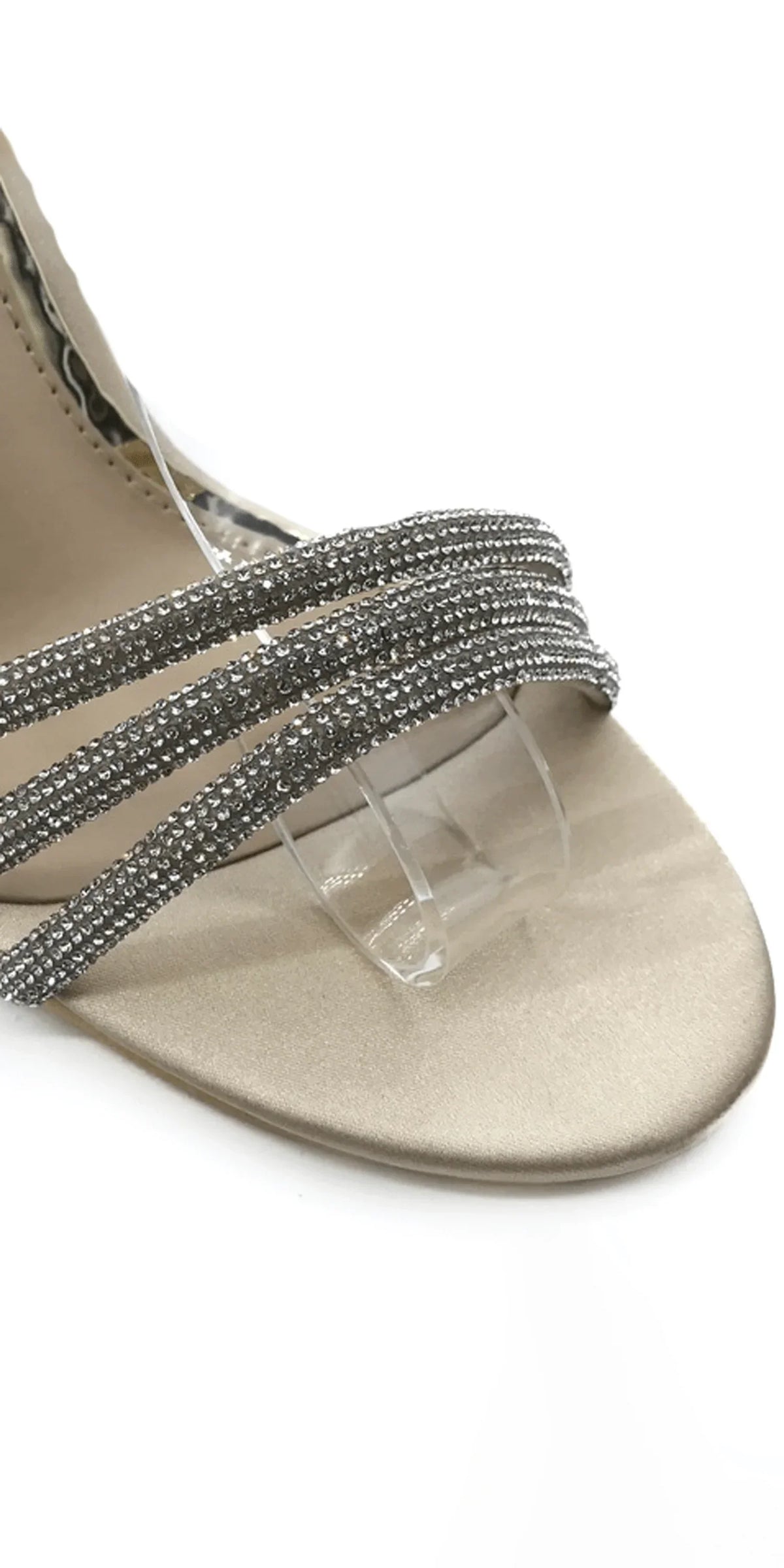 Rhinestone Strappy High Heel Stiletto Sandal