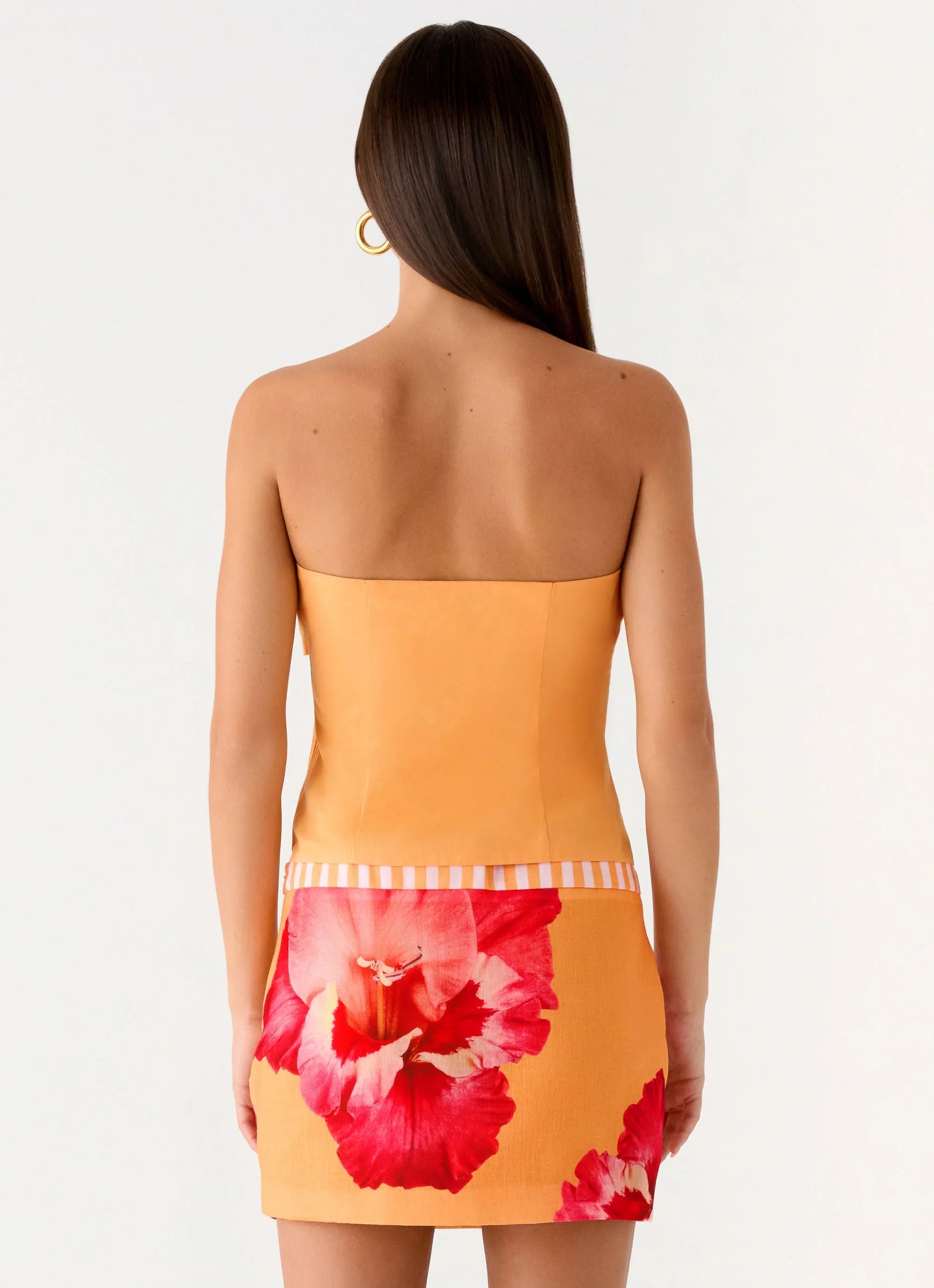 Saya Tie Top Orange