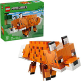 LEGO Minecraft The Fox Building Pretend Play Toy for Boys Girls Poseable Video Game Character for Kids Ages 10 Room Decor for Gaming Fans Gift Idea for Birthdays 21588