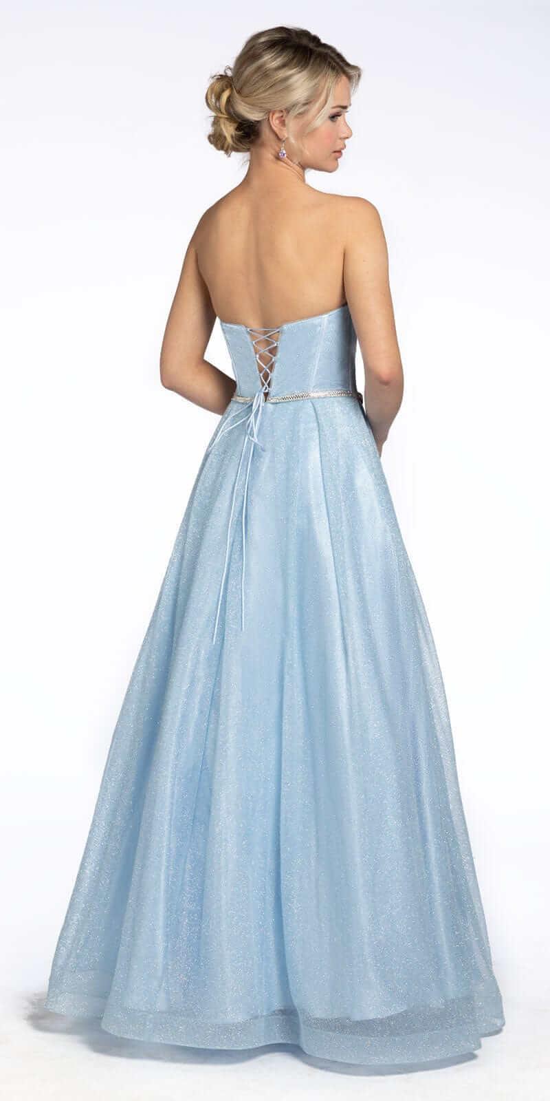 Glitter Corset Ballgown with Crystal Waistband