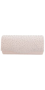 Scatter Rhinestone Full Flap Glitter Handbag