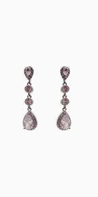 4 Stone Linear Drop Earring