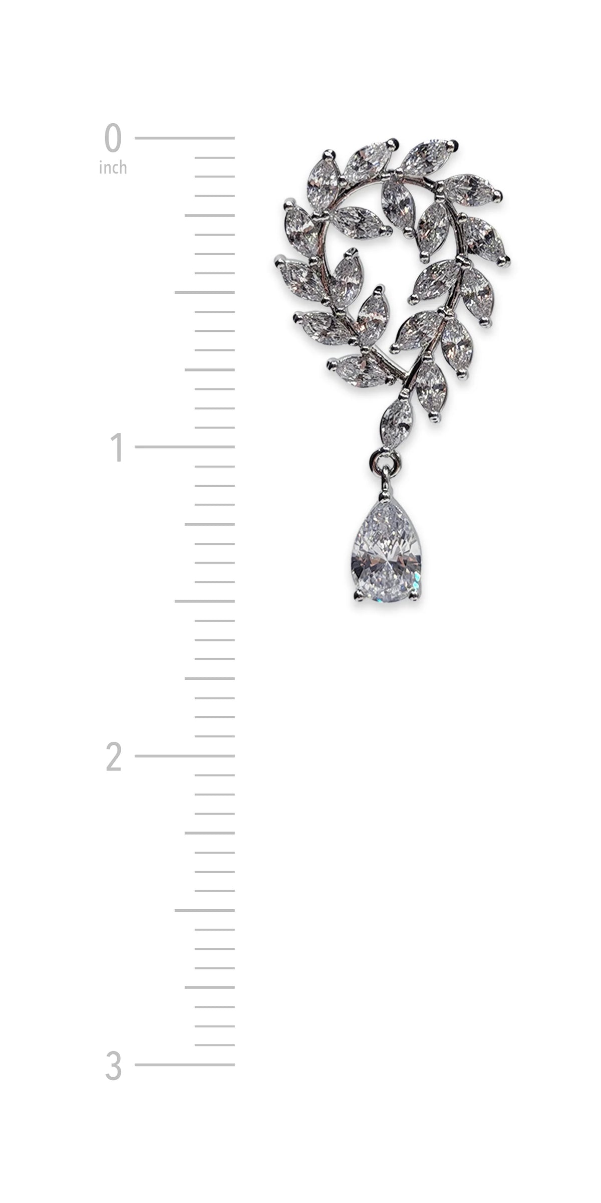 Laurel Wreath Rhinestone Earrings